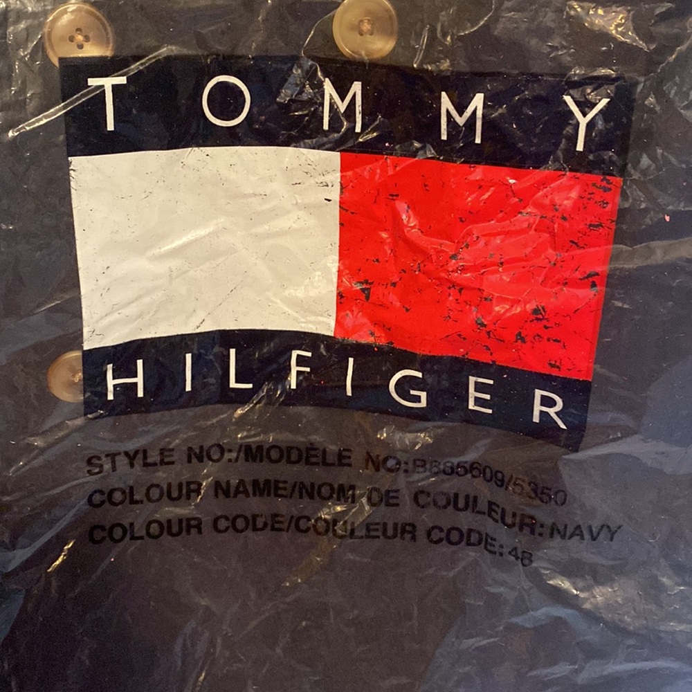 Men’s Tommy Hilfiger Long Button Down Lined Coat Style B885609 5350 Size XL/XG - Picture 16 of 16